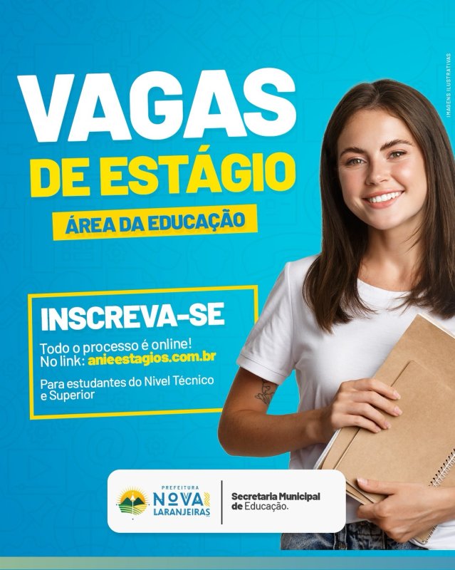 vagas de estágio abertas para estudantes do nível técnico e superior